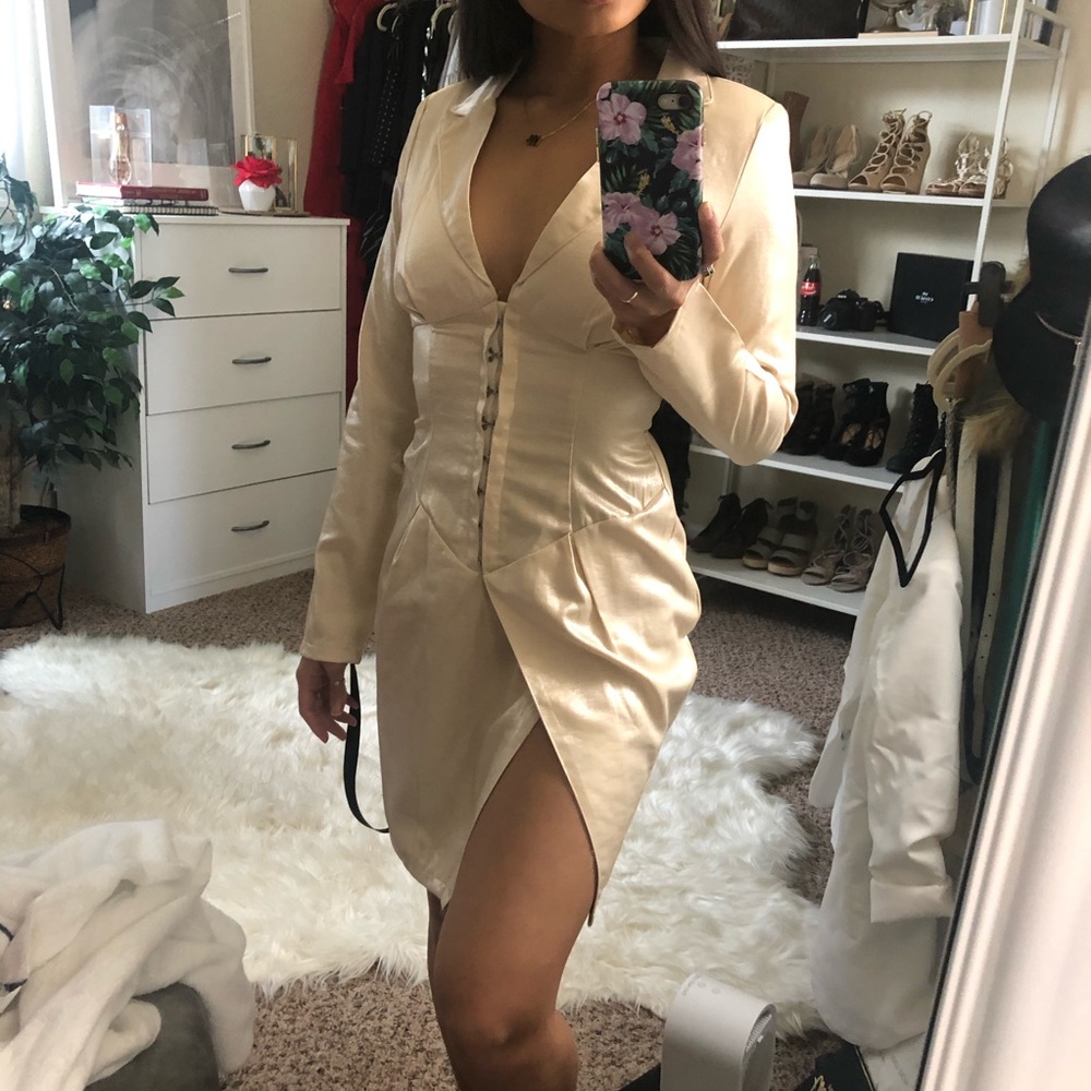 Corset Golden Dress